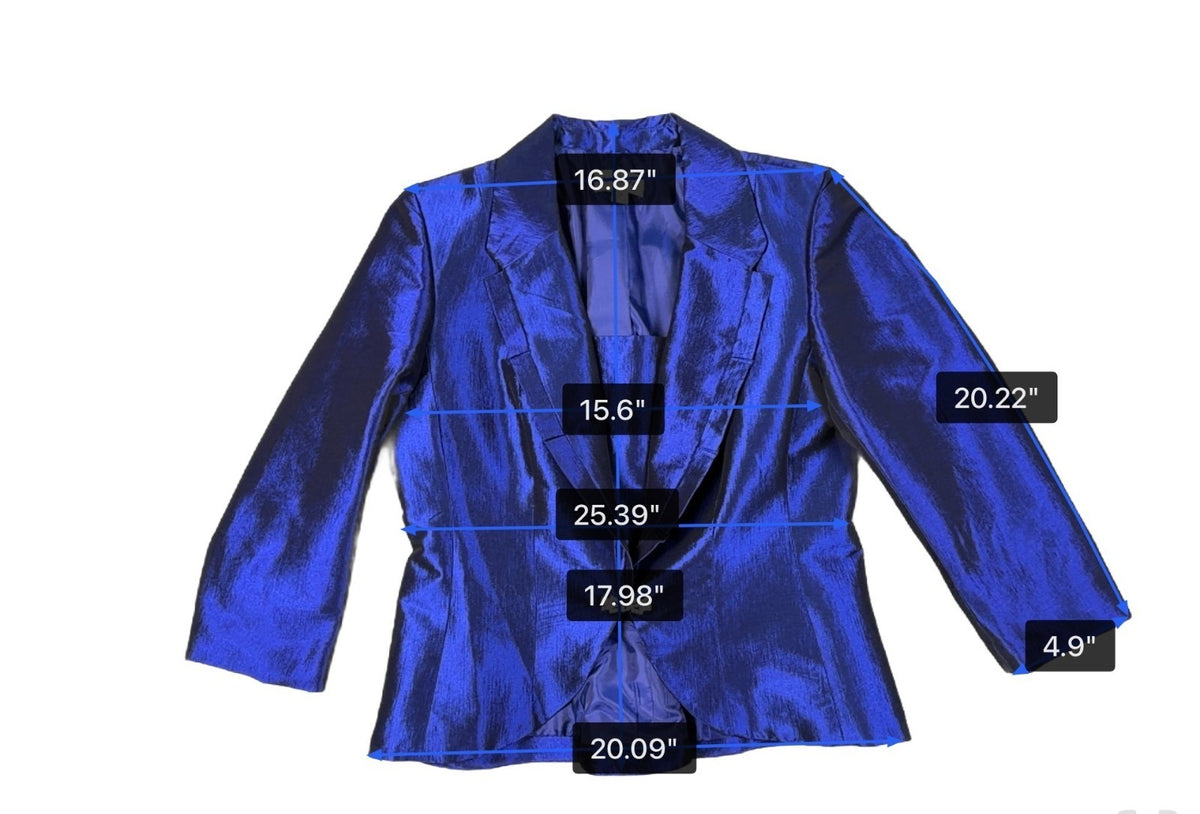 Nicolette Womens Blue Suit Set Includes Blazer & Pencil Skirt Size 12
