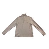 Polo Ralph Lauren Mens Beige Cotton 1/4 Zip Pullover Sweater Size S