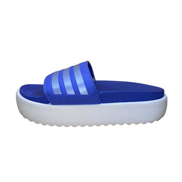 Adidas Women’s Purple & White Synthetic Platform Slide Sandals Size 5