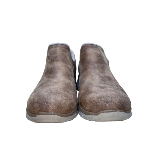 Skechers Women’s Tan Faux Fur-Lined Warm Slip-Ins Casual Booties Size 11