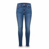 American Eagle Womens Blue Cotton Blend Skinny Jeans Short Stretch Denim Size 4