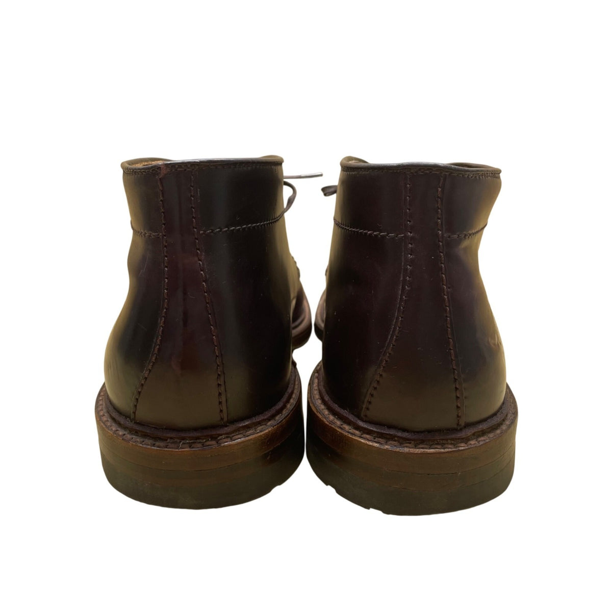 Alden Men’s Burgundy Leather Welt Moc Toe Lace-Up Chukka Boots Size 11.5 AA/B