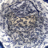Vera Bradley Women’s Blue Woven Straw With Inner Pockets Sea Turtle Tote Bag