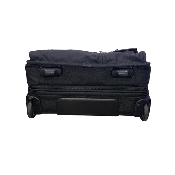 Tumi Men’s Black Ballistic Nylon Rolling Expandable Carry-On Travel Luggage