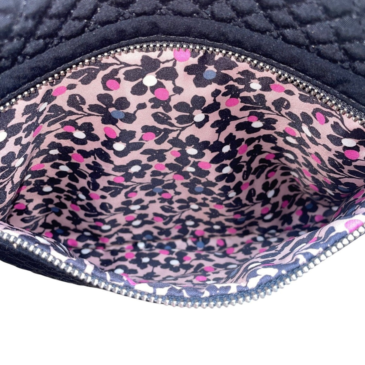 Vera Bradley Women’s Black Quilted Adjustable Strap Zip Closure Crossbody Bag
