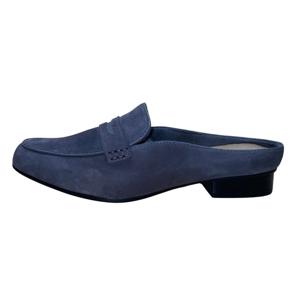 Clarks Women’s Gray Suede Slip-On Comfortable Mule Loafers Shoes Size 10M