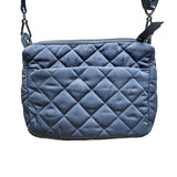Vera Bradley Women’s Gray Quilted Durable Nylon Adjustable Strap Crossbody Bag