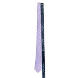Bert Pulitzer Mens Pink Silk Patterned Tie All Season Elegant Design