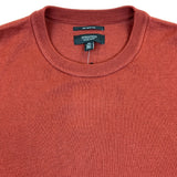 Nordstrom Mens Burgundy Russet 100% Merino Wool Crewneck Sweater Size XL - New