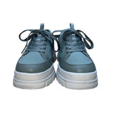 UGG Women’s Green Canvas Lace-Up Chunky Lug Sole Sneakers Size 8