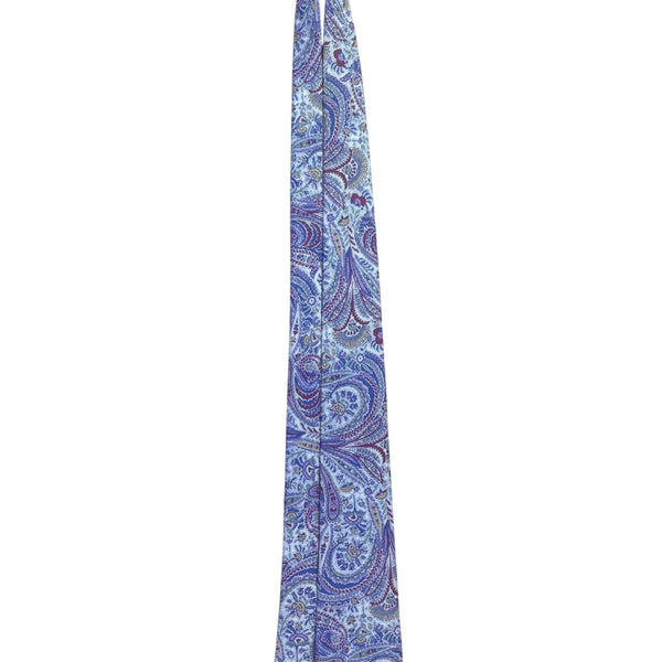 Liberty Mens Multicolor Cotton Paisley Tie Classic Elegant Design
