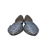 Restricted Women’s Natural & Black Tribal Print Slip-On D’Orsay Flats Size 6.5