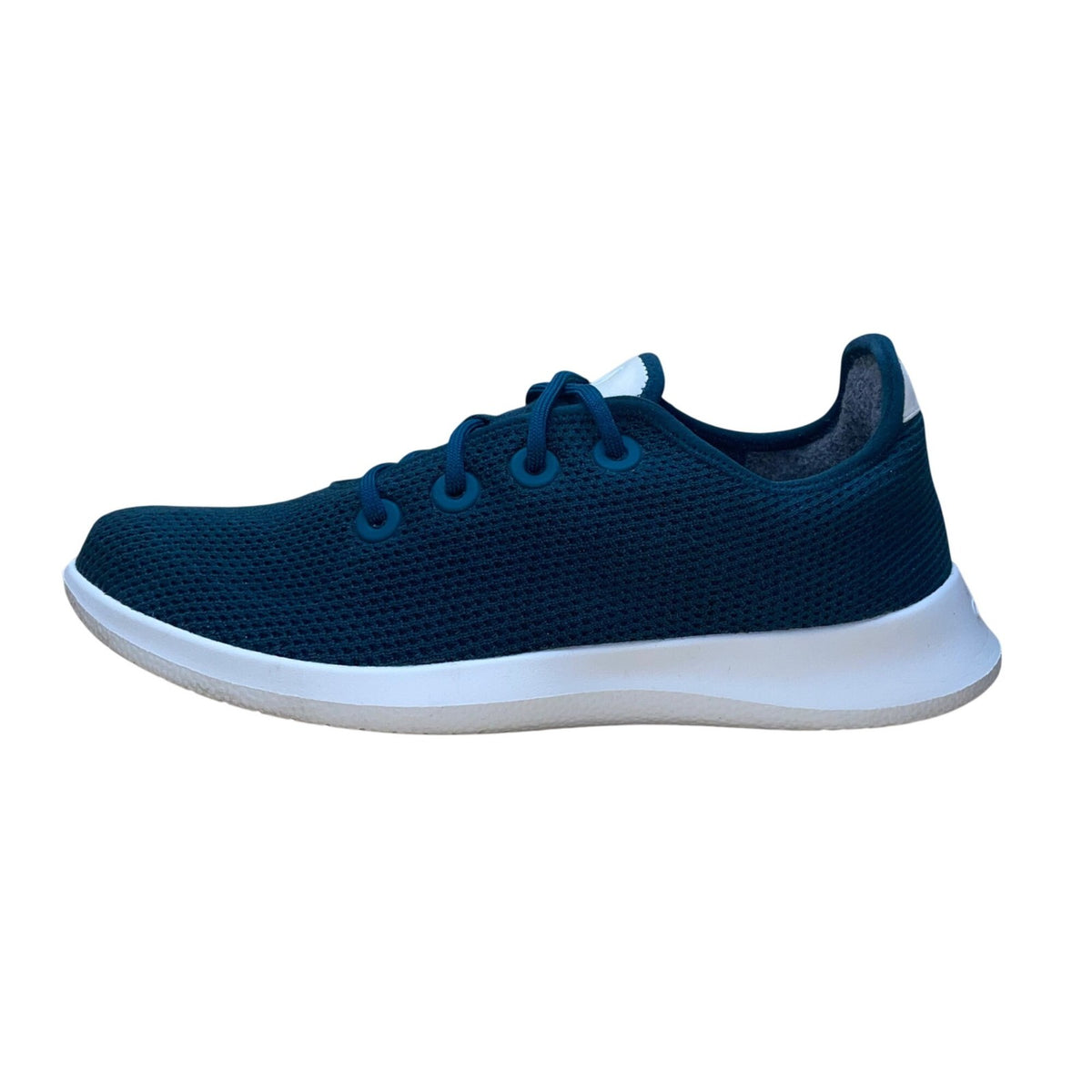 Allbirds Women’s Dark Teal Knit Mesh Lace-Up Tree Runner Sneakers Size 12M
