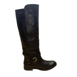 Coach Women’s Black Leather Buckle Detail Monique Riding Boots Size 6.5B