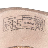 Women’s Taupe Suede Comfort Lug Sole Slip-On Kensley Loafers Size 7.5