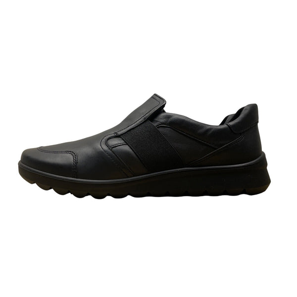 Ara High Soft Women’s Black Leather Tyra Slip-On Comfort Shoes Sz 7.5 - New