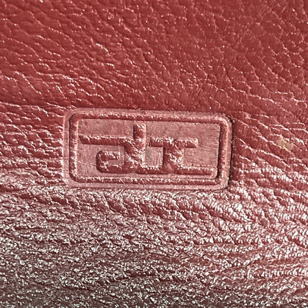Vintage Abc Bag’s Women's Red Burgundy Leather Strapped Crossbody Purse Sz S