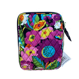 Vera Bradley Women’s Va Va Bloom Floral Print Black Quilted E-Reader Sleeve