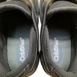 Orthofeet Men’s Black Leather Hook & Loop Strap Orthopedic Shoes Size 12 Medium