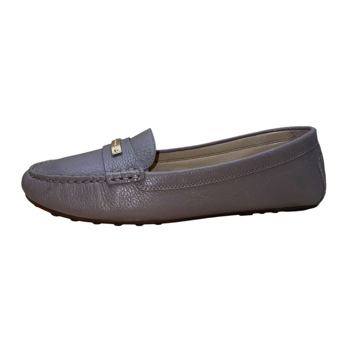 Michael Kors Women’s Gray Leather Loafers Slip-On Dress Shoes Size 9.5M