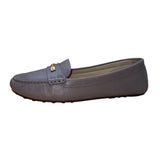 Michael Kors Women’s Gray Leather Loafers Slip-On Dress Shoes Size 9.5M