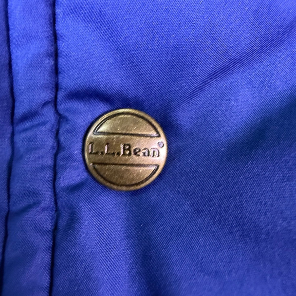 L.L. Bean Mens Colbalt Blue Down Jacket With Tags Warm Winter Sz M