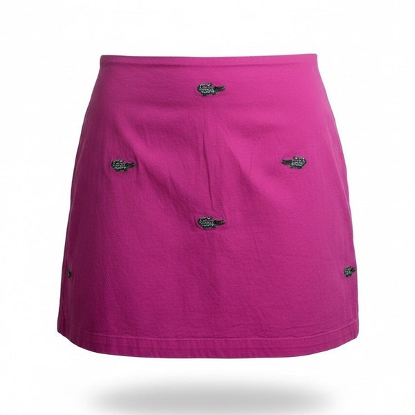 Lilypod Womens Pink Embroidered Skirt Casual Summer Wear Size 10