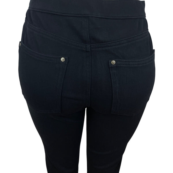 Belle Kim Gravel Belle Black Denim Skinny Jeans Womens Size 8