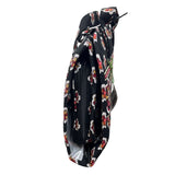 Vera Bradley Women’s Black Floral Hanging Organizer With Clear Pockets Sz M