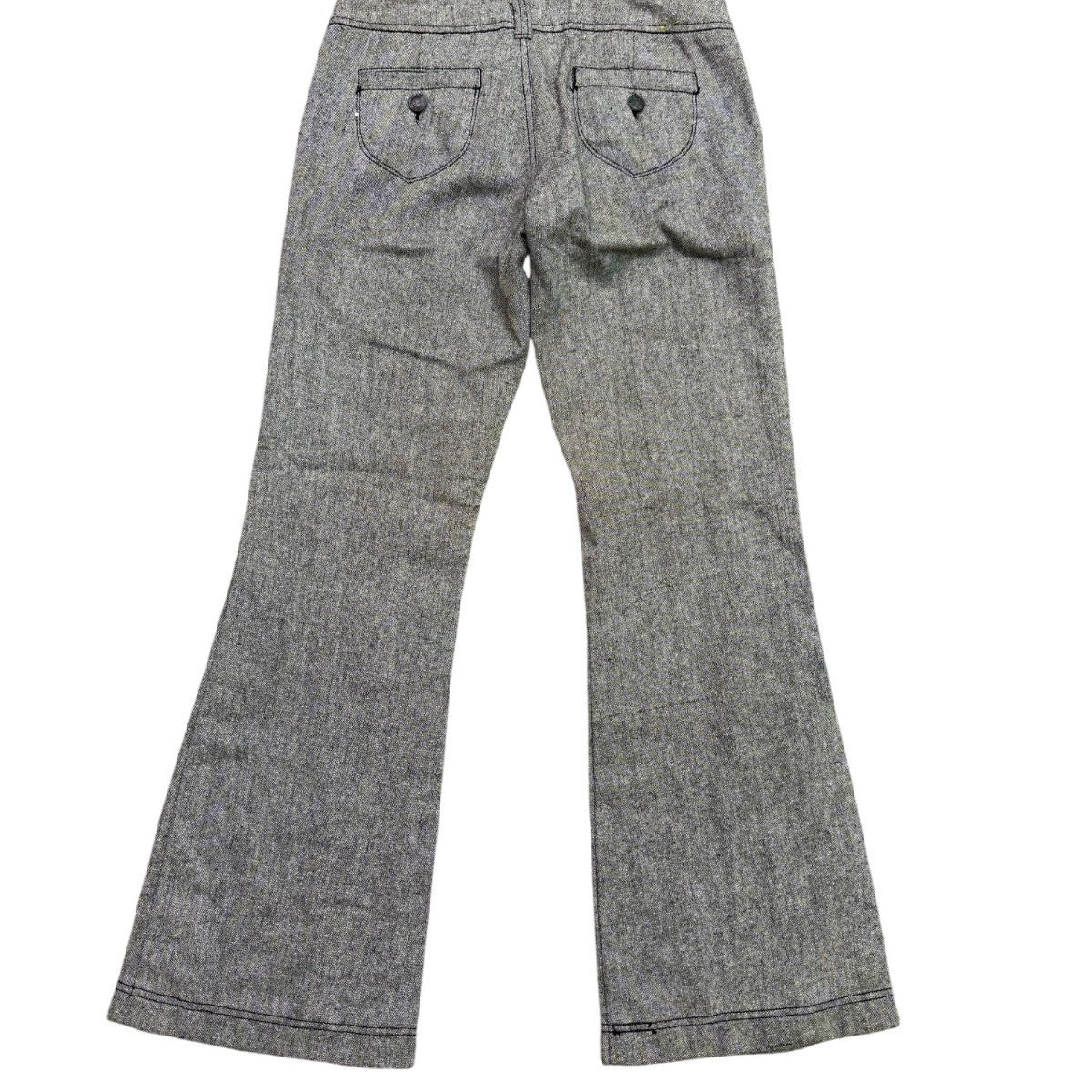 Tyte Womens Gray Metallic Flared Pants Casual Chic Size 9