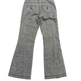Tyte Womens Gray Metallic Flared Pants Casual Chic Size 9