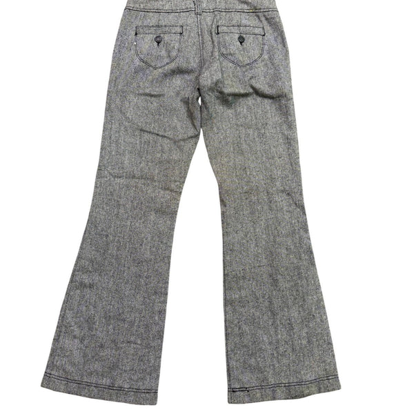 Tyte Womens Gray Metallic Flared Pants Casual Chic Size 9