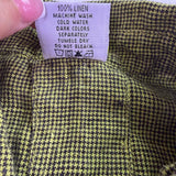 Click Womens Olive Green Linen Sleeveless Button-Down A-Line Midi Dress Size M