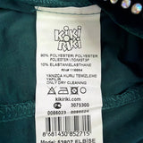 Kikiriki Womens Green Sequin Wrap Dress Long Sleeve V Neck Sparkle Sz M