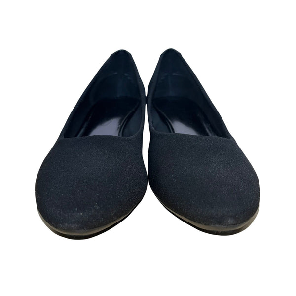 Circa Joan & David Women’s Black Fabric Upper Wedge Pumps Size 7M