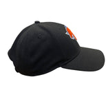 New Era Mens Black Polyester New York Knicks Snapback Cap Embroidered Logo OS