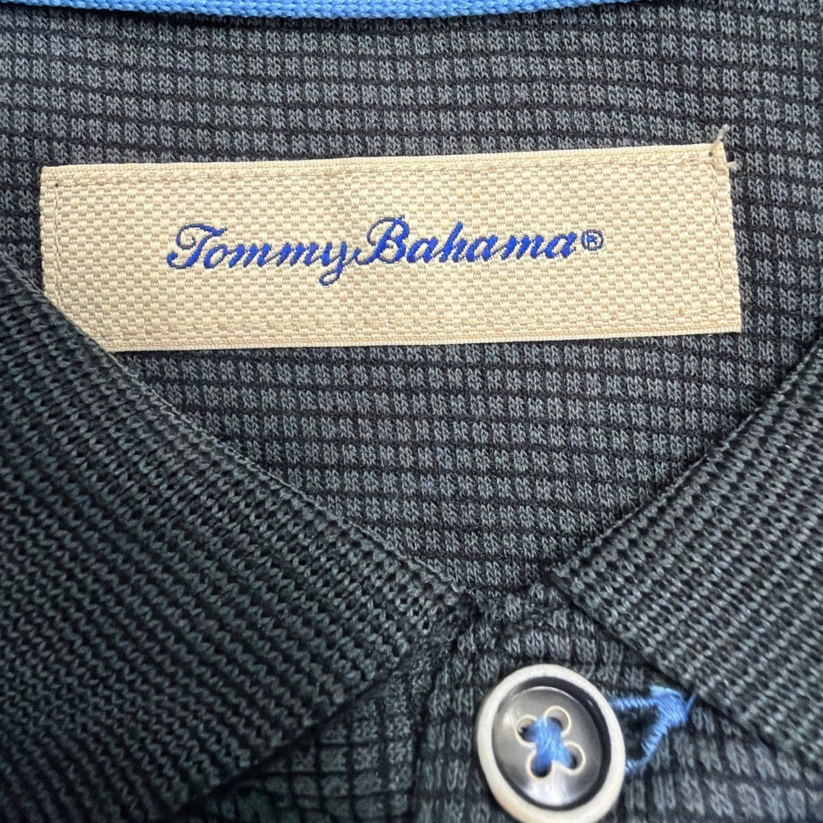 Tommy Bahama Mens Gray Modal Polo Shirt Textured Patterned Design Size XXL