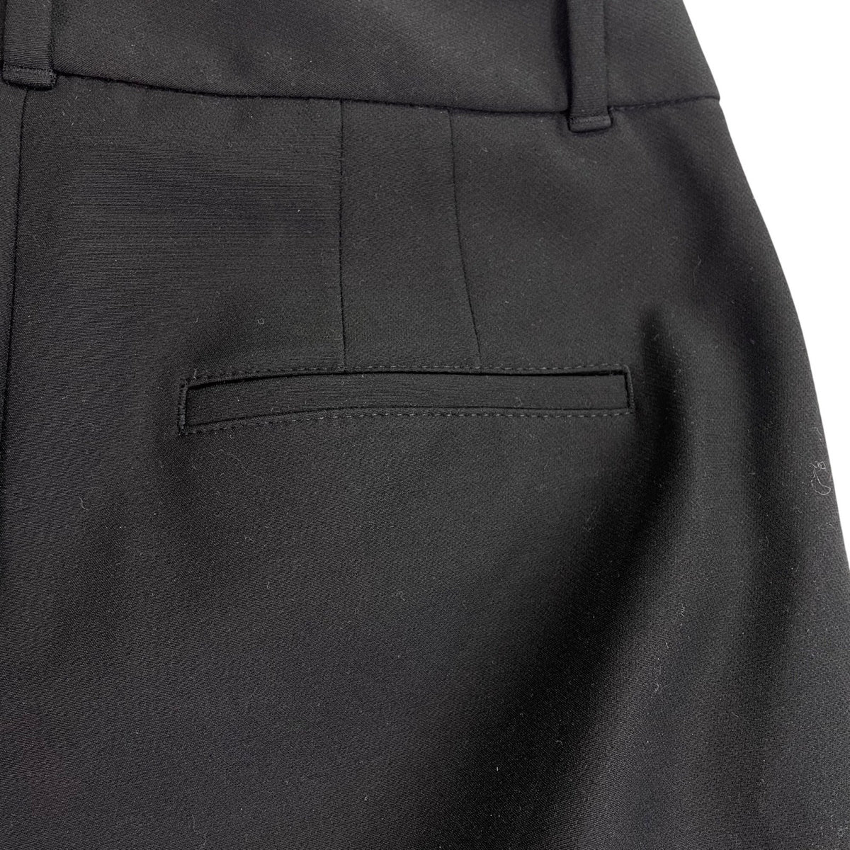 White House Black Market Women Black Cotton/Polyester Slim Trousers Pants Size 6