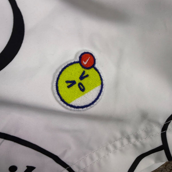 Nike Mens White Graphic Shorts Large Logo Print Sz L