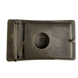 Vintage Brass Mens Western Belt Buckle Horse Head Design Rectangular 3.5