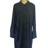 Modcloth Women's Dark Blue/ Black A-Line Casual Midi Dress Size 4X