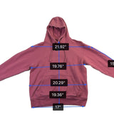 Adidas Mens Burgundy Pullover Hoodie Classic Design With Front Pocket Size S