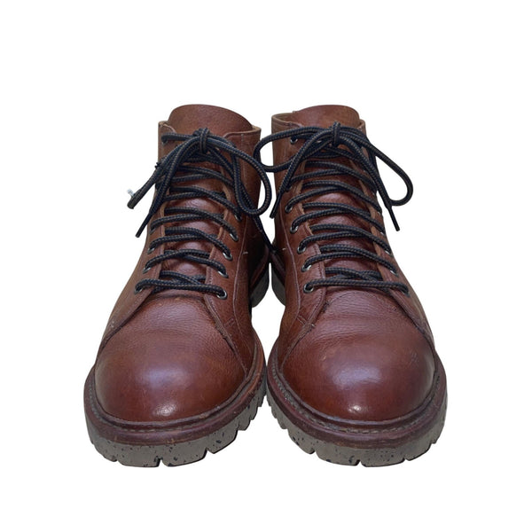 Allen Edmonds Men’s Brown Leather & Suede Lace-Up Discovery Ankle Boots Size 12