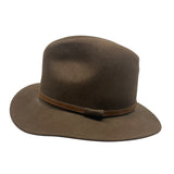 Bailey Wide Brim Wool Fedora Hat With Leather Band Classic Style Size M