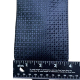 Henry Jacobson Mens Black 100% Silk Checkered Pattern Tie Elegant Neckwear
