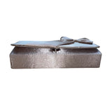 Bijoux Terner Women’s Champagne Satin Effect Chain Strap Bow Clutch Bag