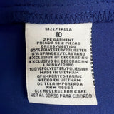 R&M Richards Womens Royal Blue 2-Piece Sleeveless Dress & Jacket Size 10