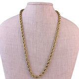 Avon Womens Gold Tone Metal Rope Chain Necklace Vintage Design