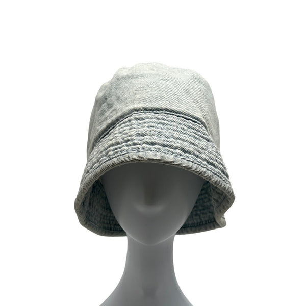 Unisex Blue Washed Denim Bucket Hat Sz 60cm