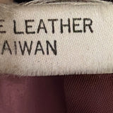 Tfc Women Maroon 100% Genuine Leather Belted Trench Coat Lined With Rayon Sz 8